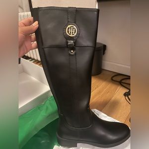 BRAND NEW Tommy Hilfiger Imina Riding Boots - Black